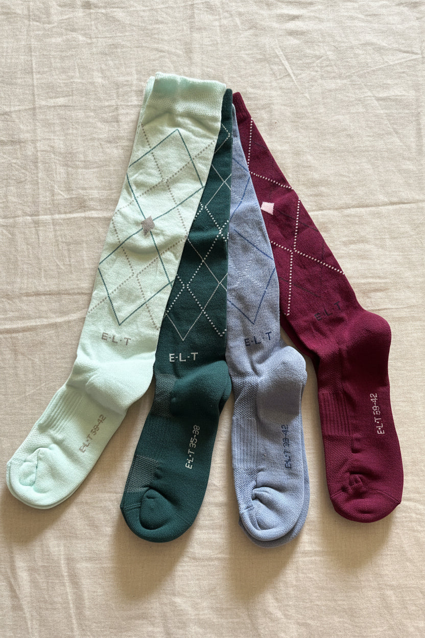 Chaussettes d'équitation Argyle E·L·T