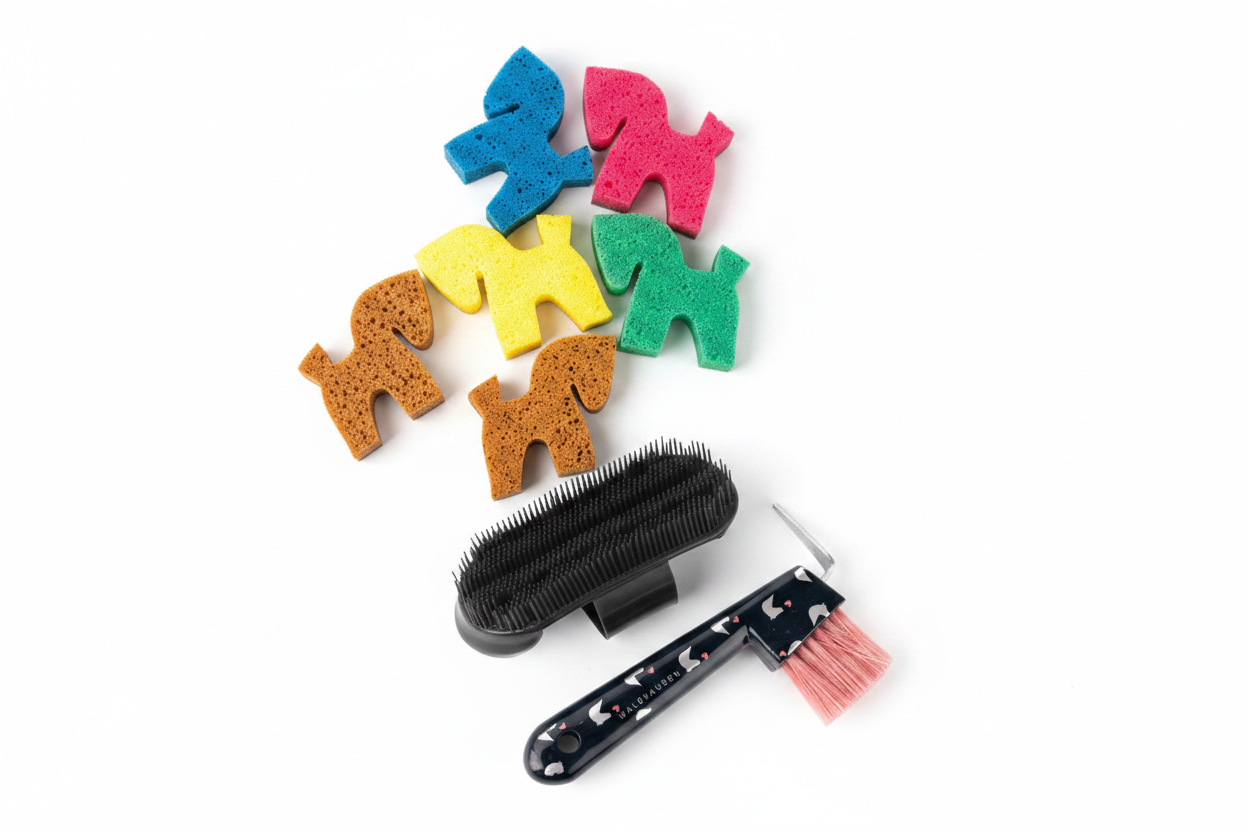 Pack Pansage Débutant – Éponge cheval + Étrille + Cure-pied Lucky Waldhausen