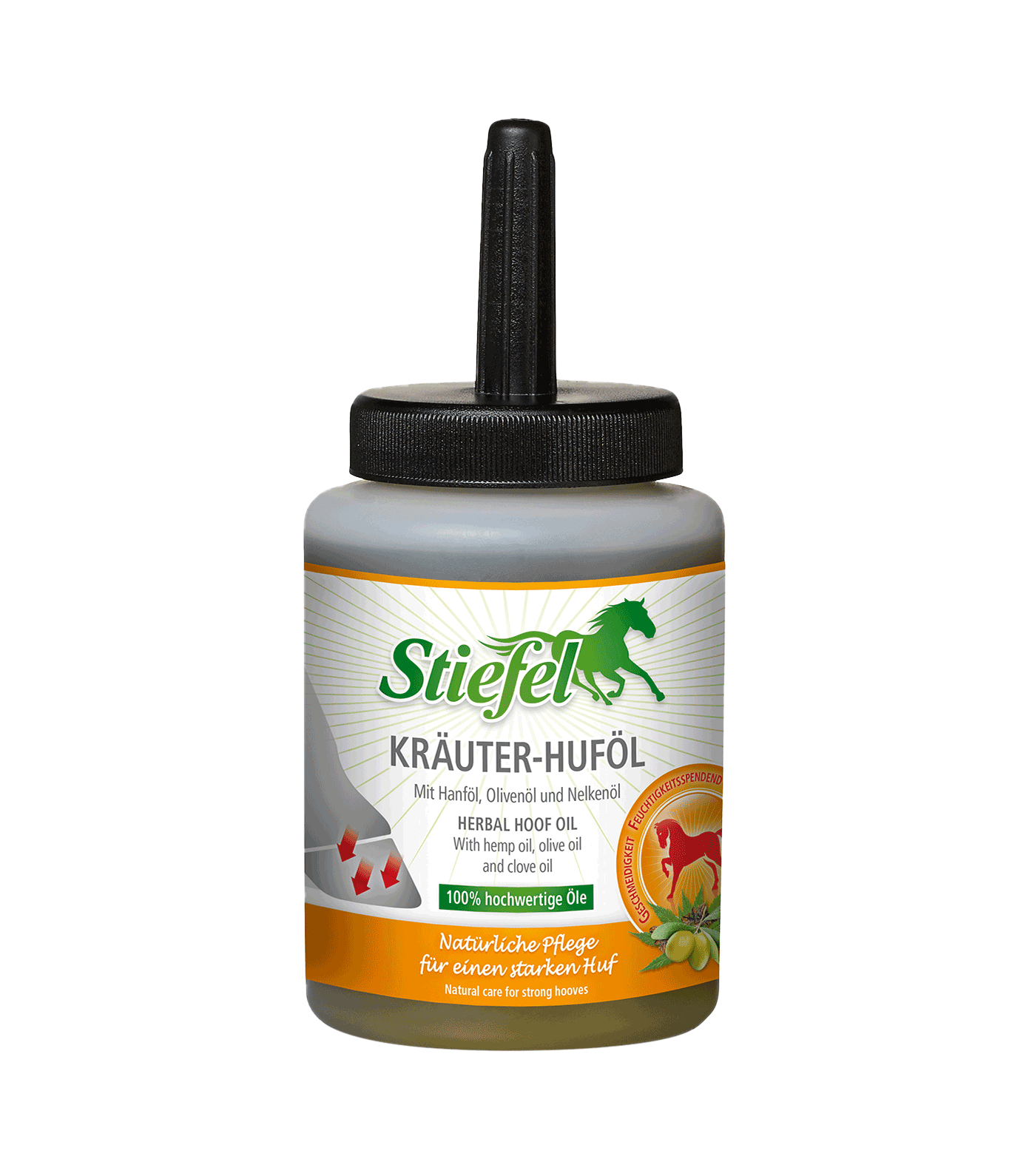 Huile pour sabots aux herbes Stiefel Kräuter-Huföl 450 ml